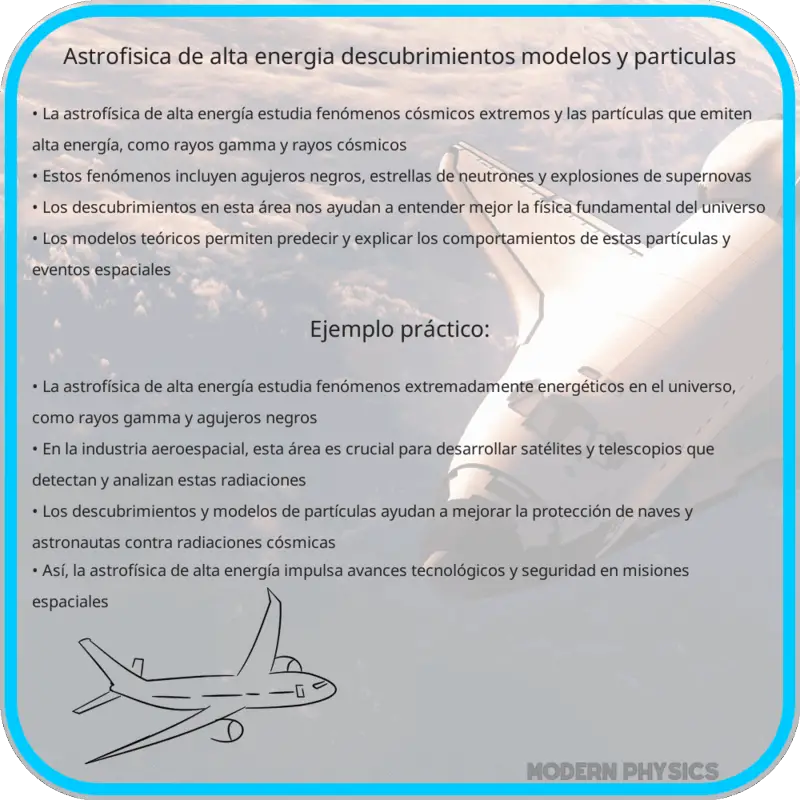 Astrofísica de Alta Energía | Descubrimientos, Modelos y Partículas