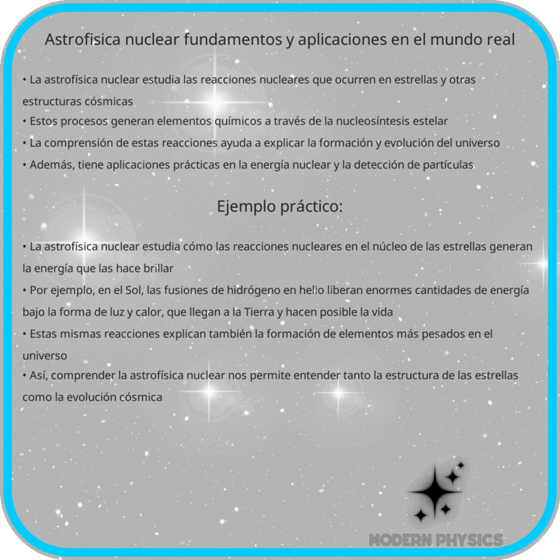 Astrofísica Nuclear: Fundamentos y Aplicaciones en el Mundo Real