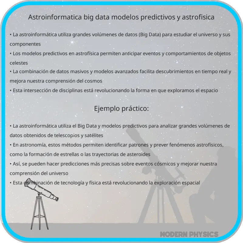 Astroinformática | Big Data, Modelos Predictivos y Astrofísica
