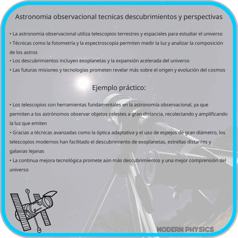 Astronomía Observacional | Técnicas, Descubrimientos y Perspectivas
