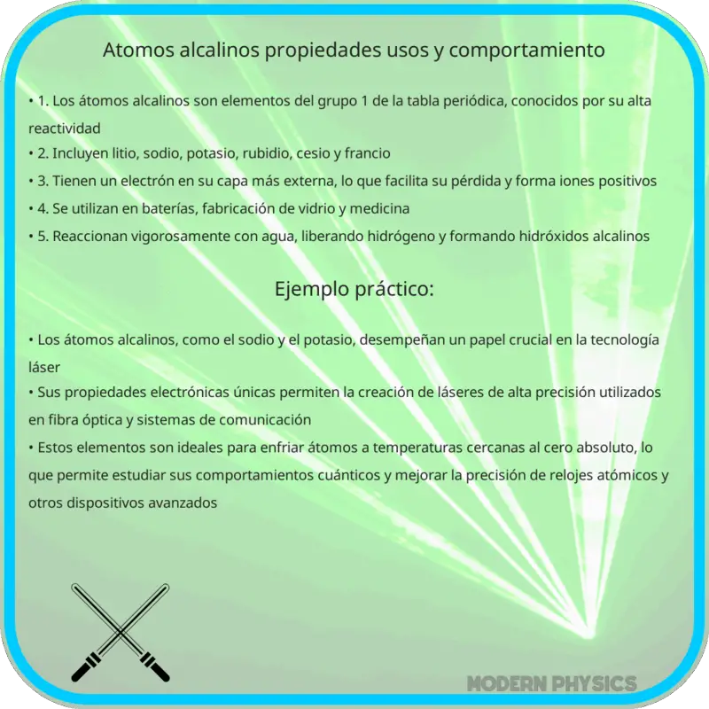 Átomos Alcalinos | Propiedades, Usos y Comportamiento
