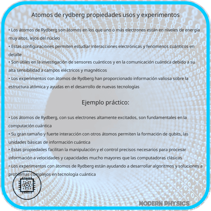 Átomos de Rydberg | Propiedades, Usos y Experimentos