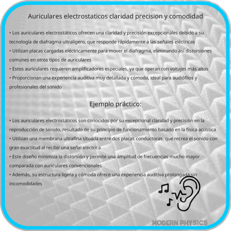 Auriculares Electrostáticos | Claridad, Precisión y Comodidad
