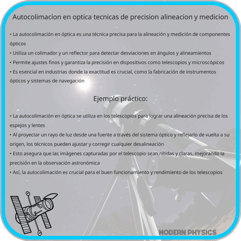 Autocolimación en Óptica | Técnicas de Precisión, Alineación y Medición