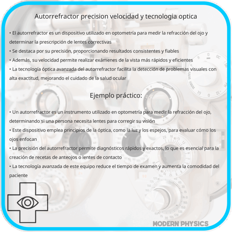 Autorrefractor: Precisión, Velocidad y Tecnología Óptica