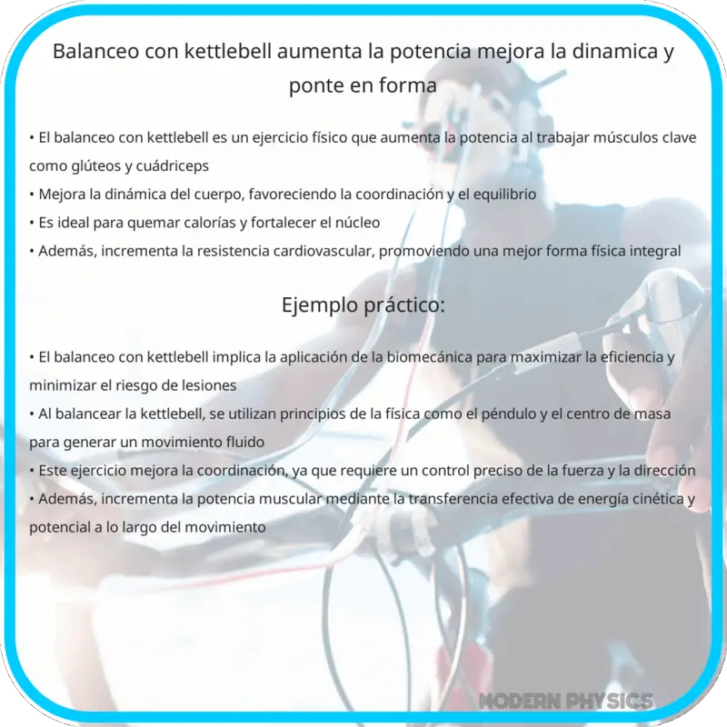 Balanceo con Kettlebell | Aumenta la Potencia, Mejora la Dinámica y Ponte en Forma