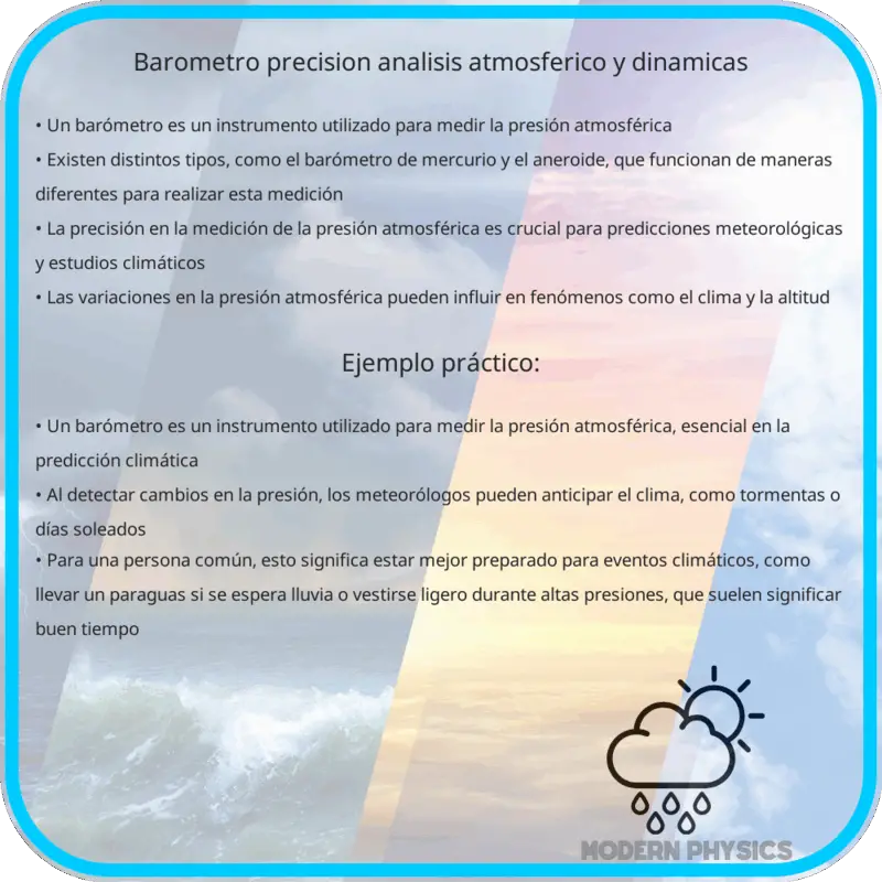 Barómetro | Precisión, Análisis Atmosférico y Dinámicas