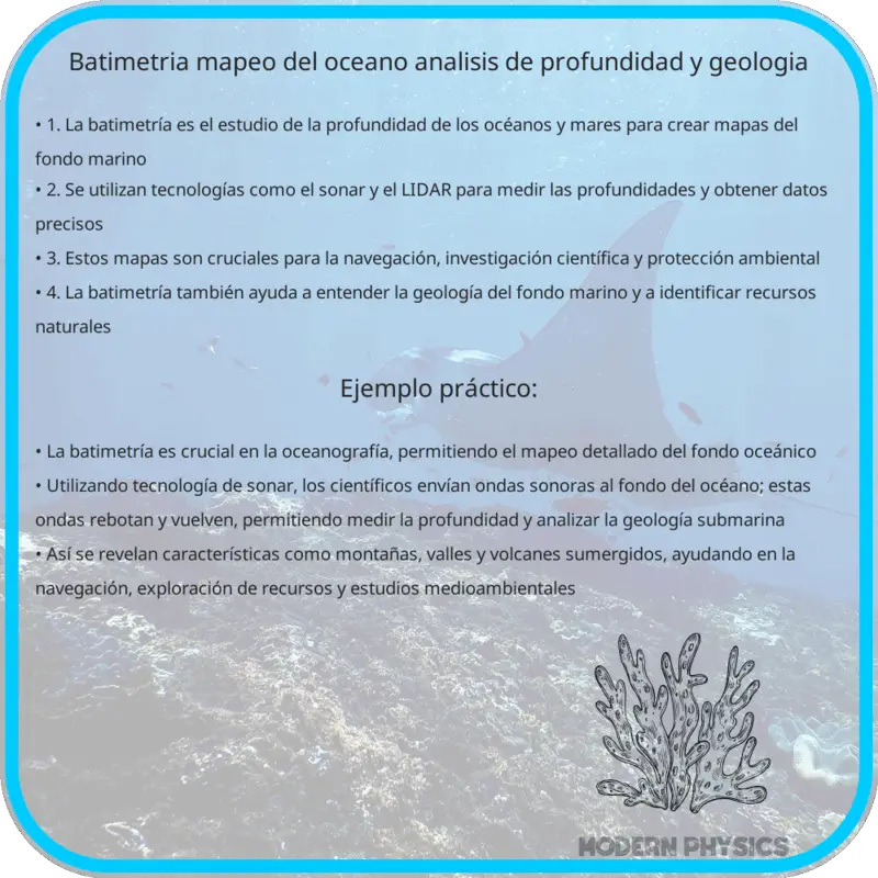 Batimetría | Mapeo del Océano, Análisis de Profundidad y Geología