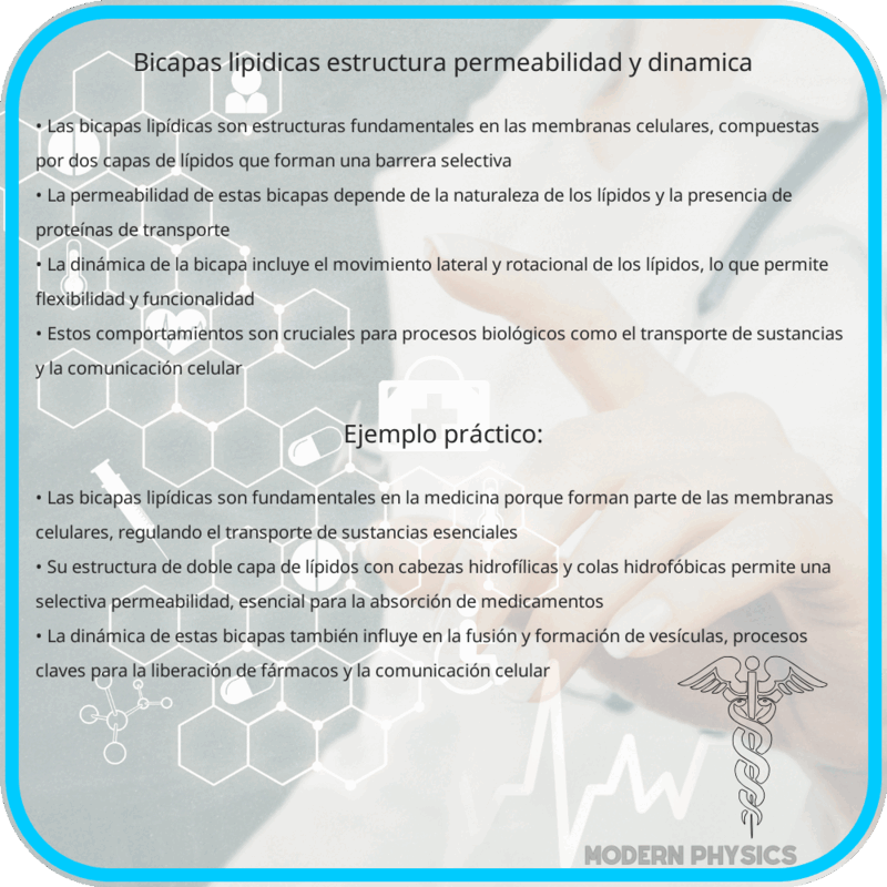Bicapas Lipídicas: Estructura, Permeabilidad y Dinámica