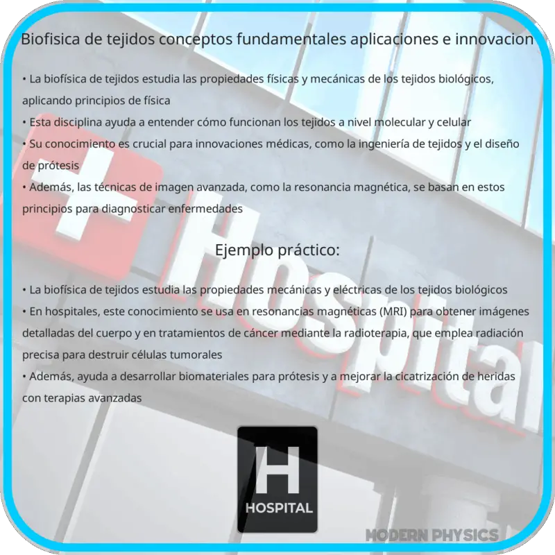 Biofísica de Tejidos | Conceptos Fundamentales, Aplicaciones e Innovación