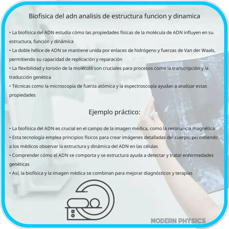 Biofísica del ADN | Análisis de Estructura, Función y Dinámica