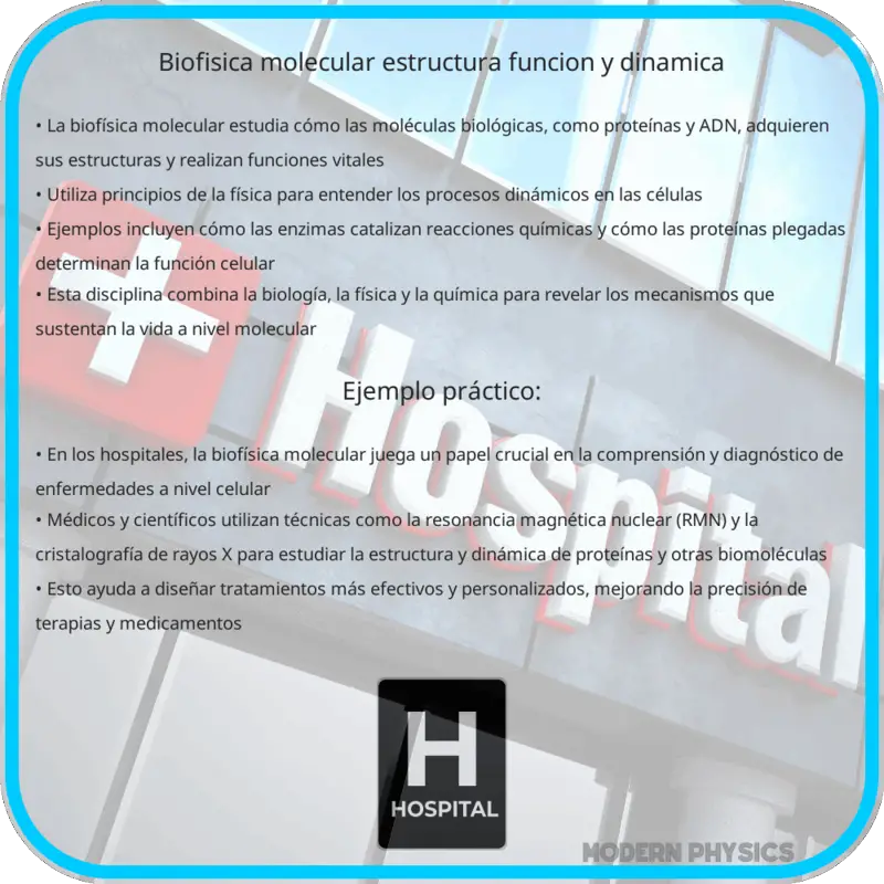 Biofísica Molecular: Estructura, Función y Dinámica