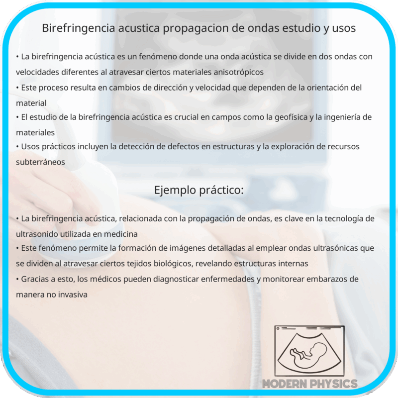 Birefringencia Acústica | Propagación de Ondas, Estudio y Usos