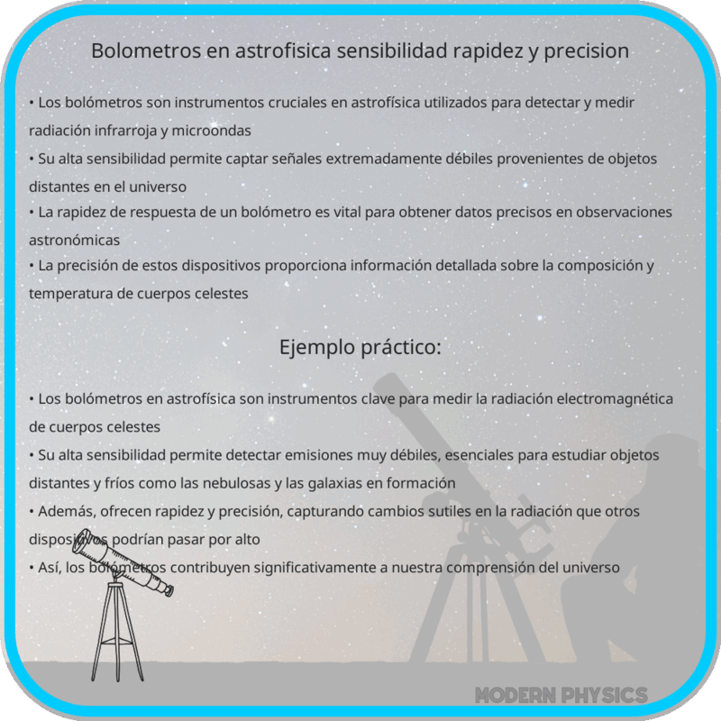 Bolómetros en Astrofísica | Sensibilidad, Rapidez y Precisión