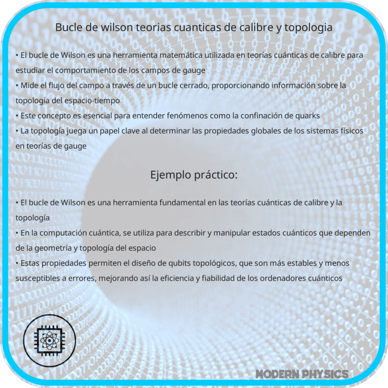 Bucle de Wilson | Teorías Cuánticas de Calibre y Topología