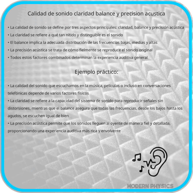 Calidad de Sonido | Claridad, Balance y Precisión Acústica