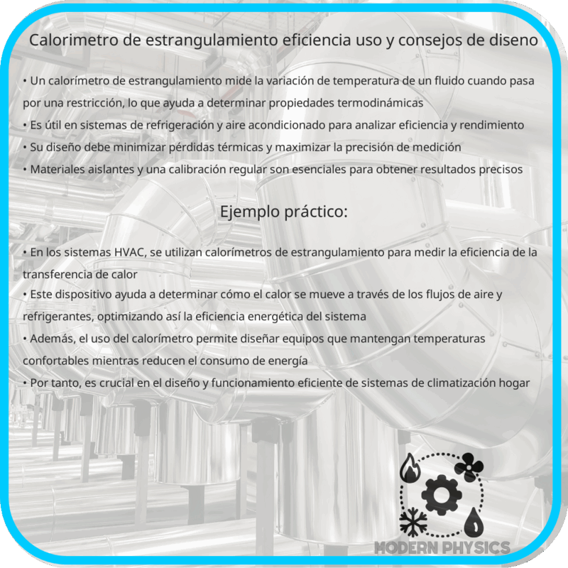 Calorímetro de Estrangulamiento | Eficiencia, Uso y Consejos de Diseño