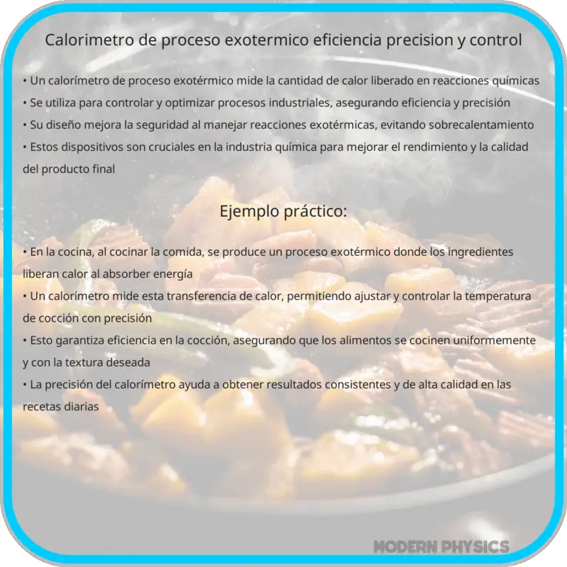 Calorímetro de Proceso Exotérmico | Eficiencia, Precisión y Control