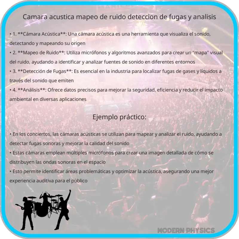 Cámara Acústica | Mapeo de Ruido, Detección de Fugas y Análisis