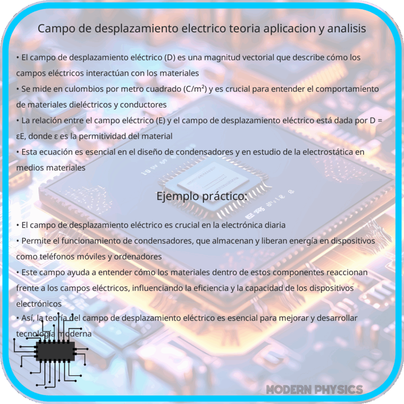 Campo de Desplazamiento Eléctrico | Teoría, Aplicación y Análisis