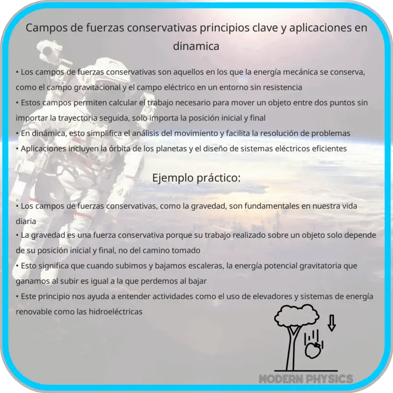 Campos de Fuerzas Conservativas | Principios Clave y Aplicaciones en Dinámica
