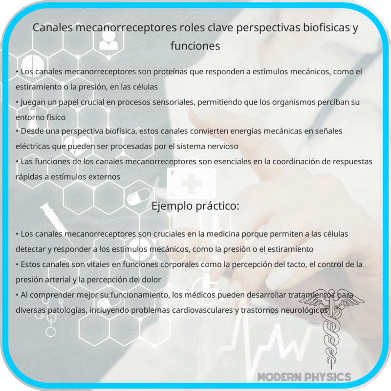 Canales Mecanorreceptores | Roles Clave, Perspectivas Biofísicas y Funciones