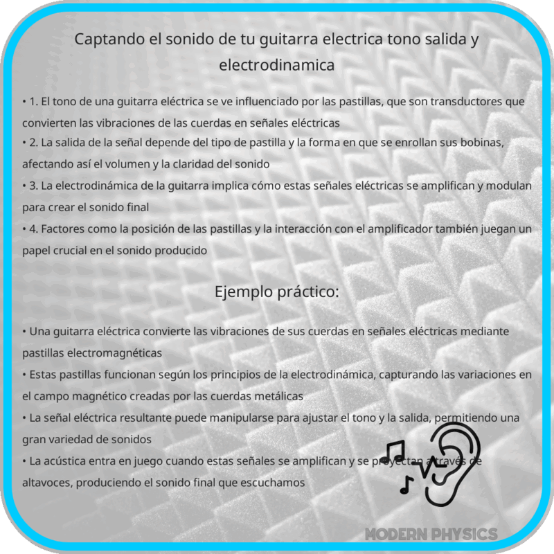 Captando el Sonido de Tu Guitarra Eléctrica: Tono, Salida y Electrodinámica
