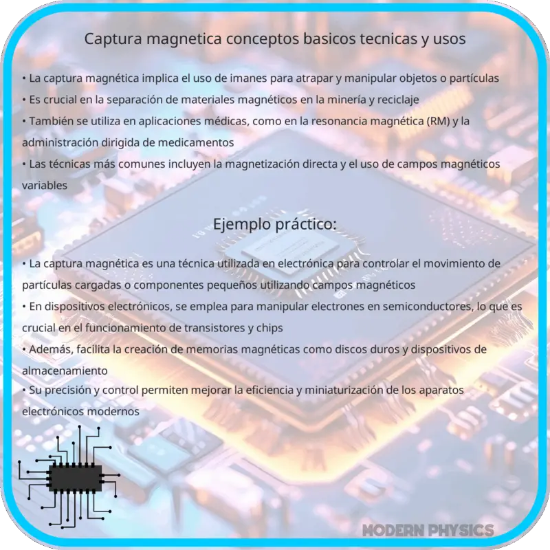Captura Magnética | Conceptos Básicos, Técnicas y Usos