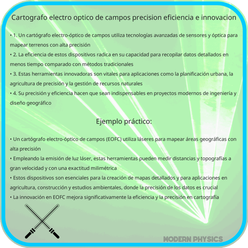 Cartógrafo Electro-óptico de Campos: Precisión, Eficiencia e Innovación