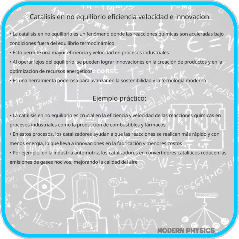 Catálisis en No Equilibrio | Eficiencia, Velocidad e Innovación