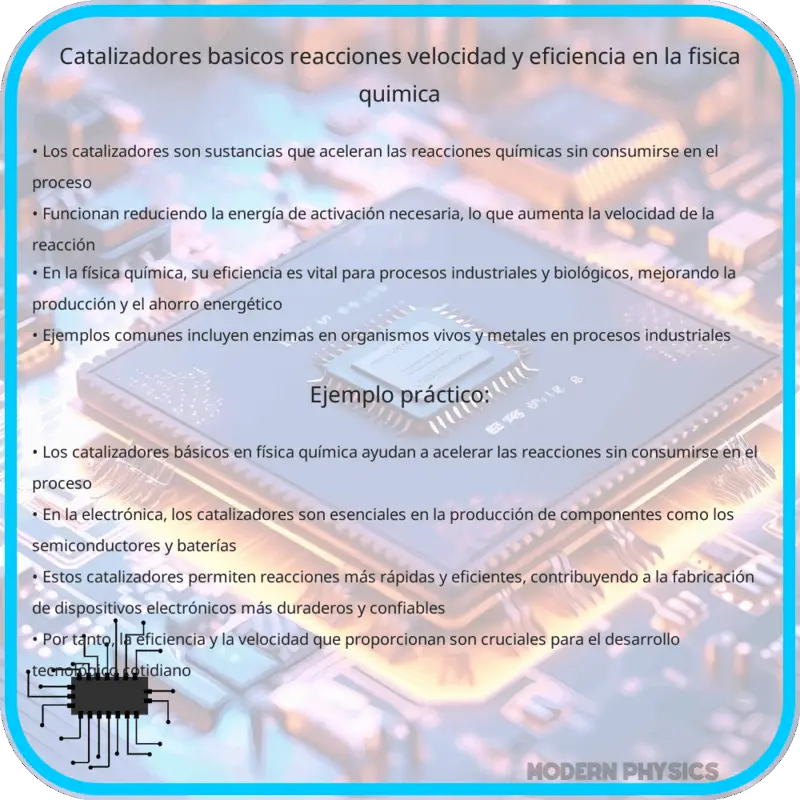 Catalizadores Básicos | Reacciones, Velocidad y Eficiencia en la Física Química