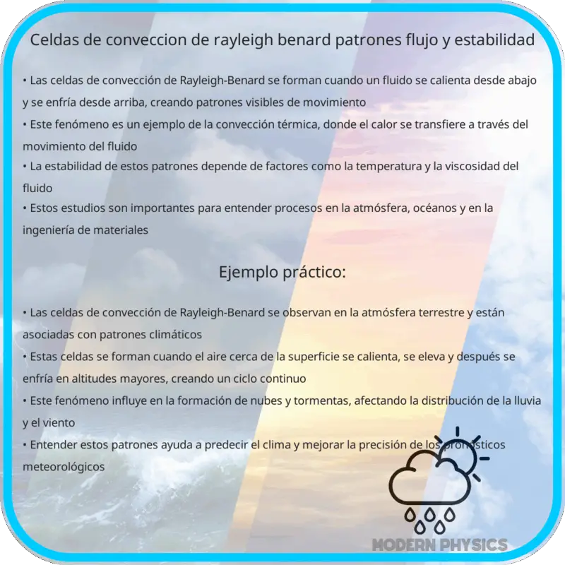 Celdas de Convección de Rayleigh-Benard | Patrones, Flujo y Estabilidad