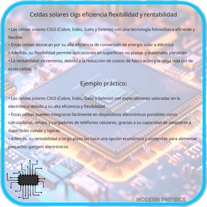 Celdas Solares CIGS | Eficiencia, Flexibilidad y Rentabilidad