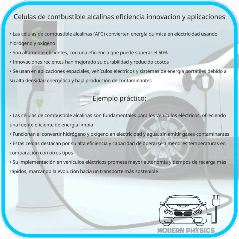 Células de Combustible Alcalinas | Eficiencia, Innovación y Aplicaciones