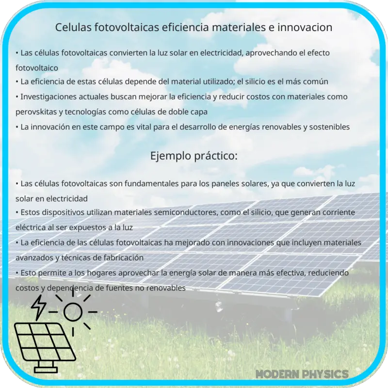 Células Fotovoltaicas | Eficiencia, Materiales e Innovación