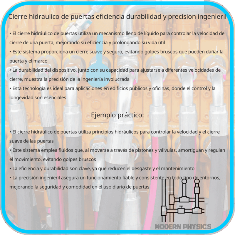 Cierre Hidráulico de Puertas | Eficiencia, Durabilidad y Precisión Ingenieril