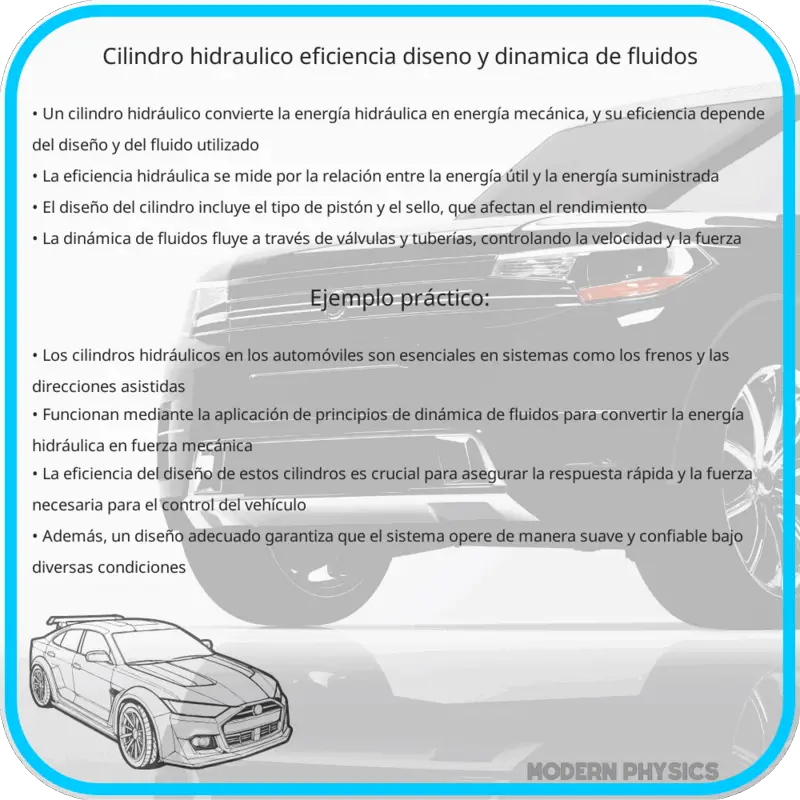 Cilindro Hidráulico | Eficiencia, Diseño y Dinámica de Fluidos
