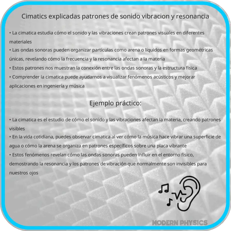 Cimatics Explicadas | Patrones de Sonido, Vibración y Resonancia