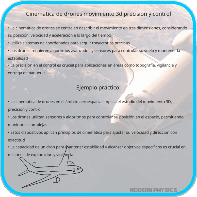 Cinemática de Drones | Movimiento 3D, Precisión y Control