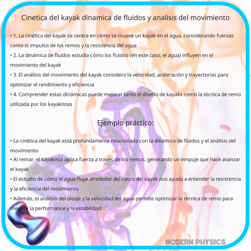 Cinética del Kayak | Dinámica de Fluidos y Análisis del Movimiento