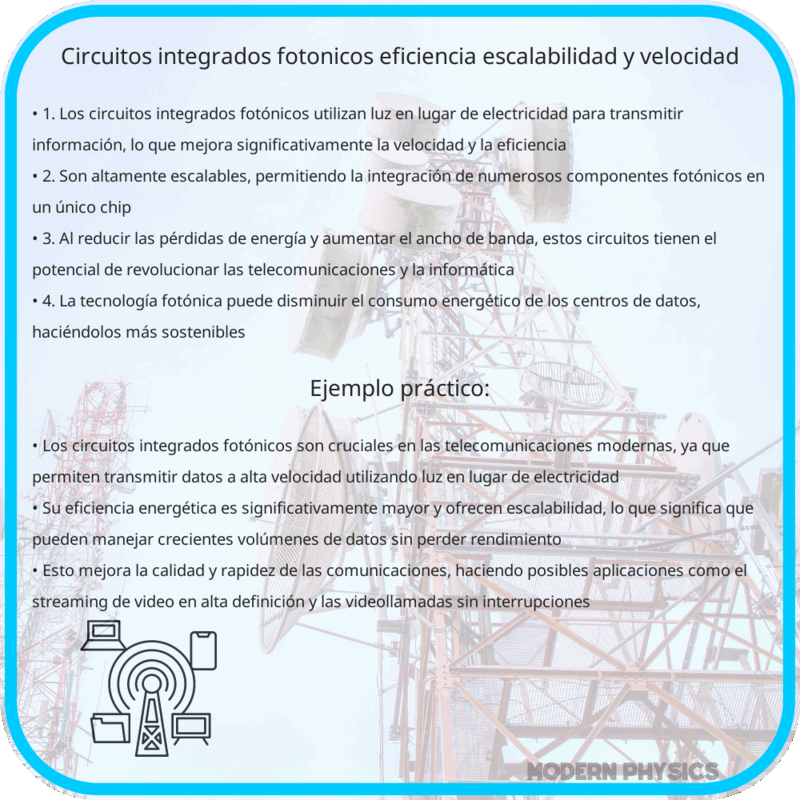 Circuitos Integrados Fotónicos | Eficiencia, Escalabilidad y Velocidad