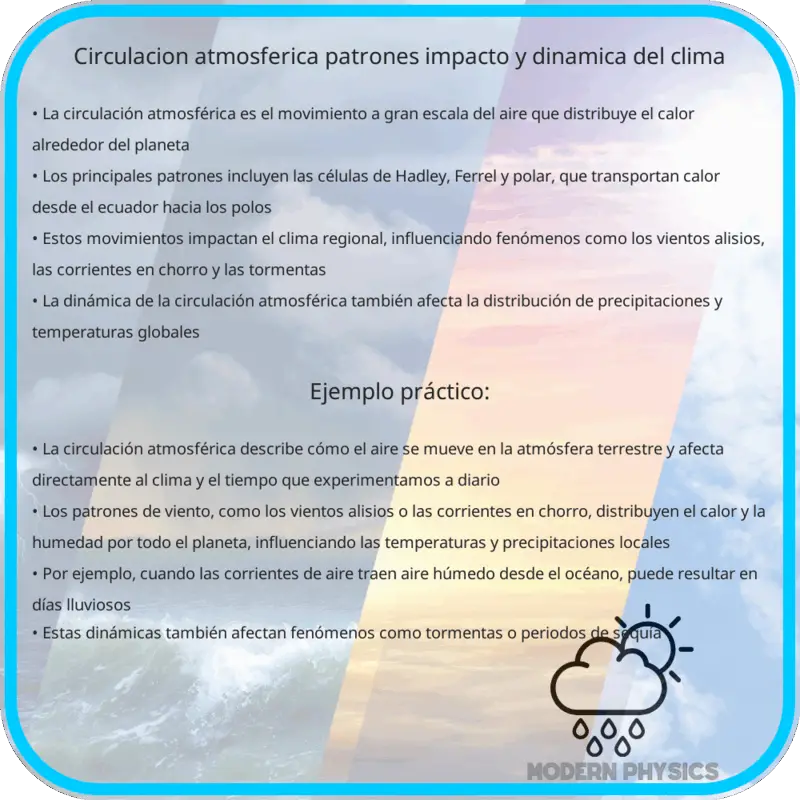 Circulación Atmosférica | Patrones, Impacto y Dinámica del Clima