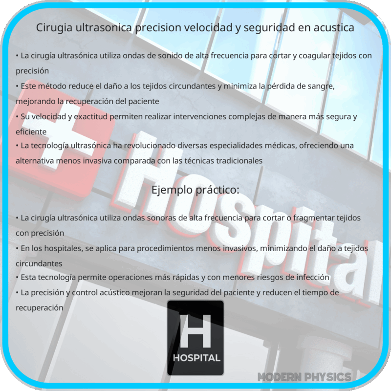 Cirugía Ultrasónica: Precisión, Velocidad y Seguridad en Acústica
