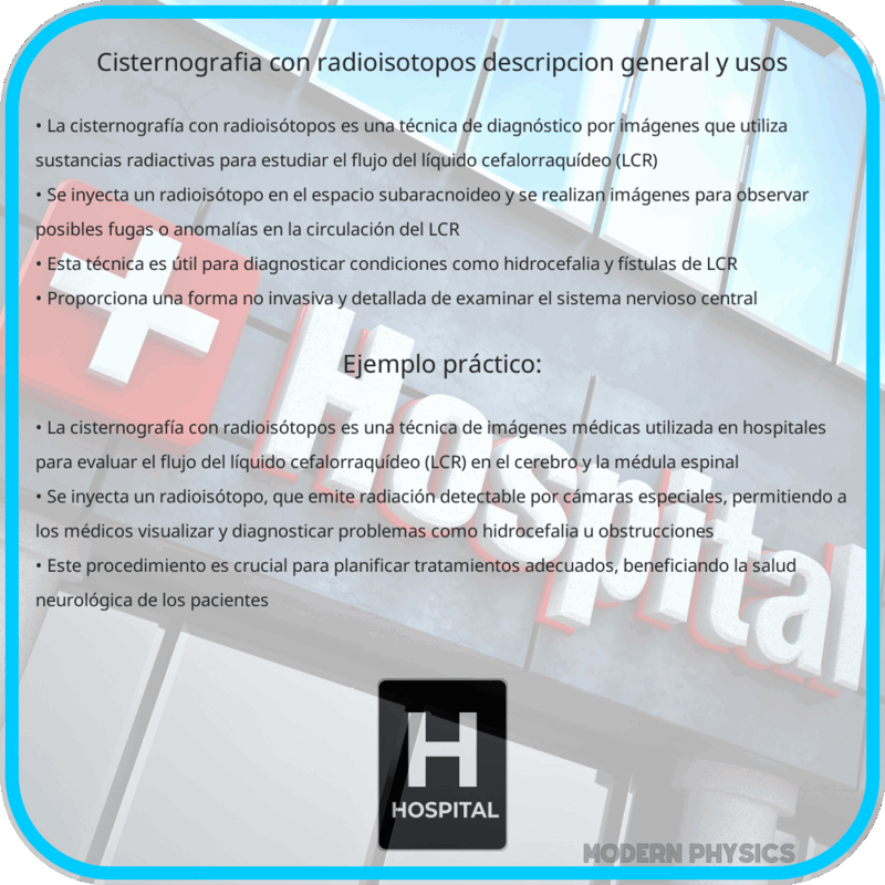 Cisternografía con Radioisótopos | Descripción General y Usos