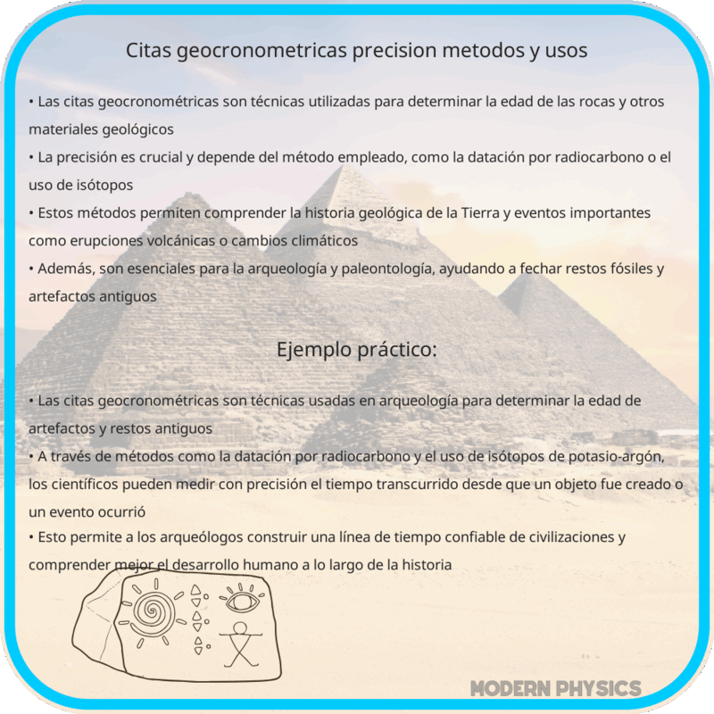 Citas Geocronométricas | Precisión, Métodos y Usos