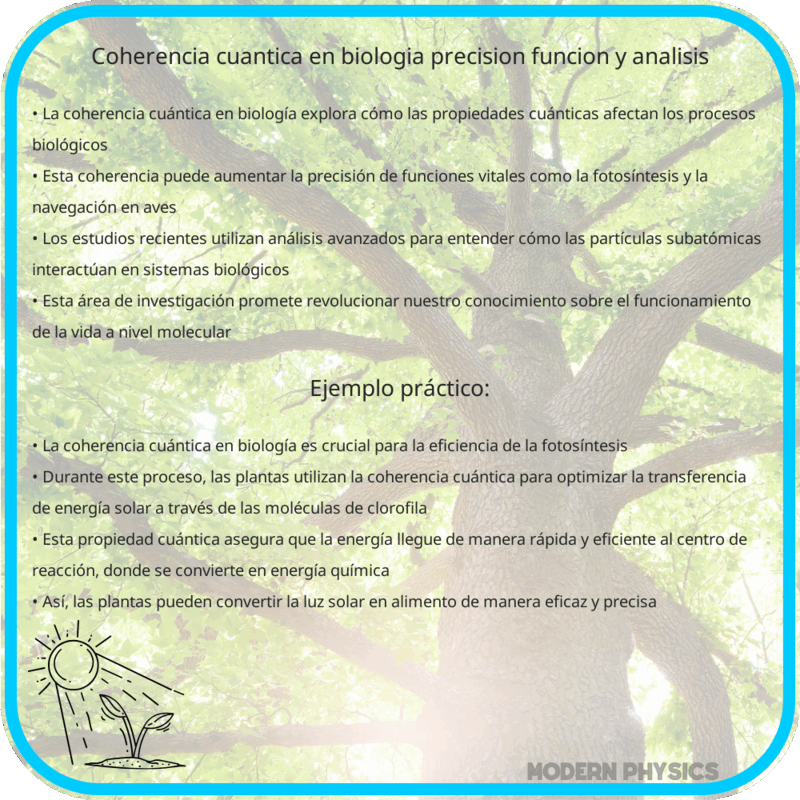 Coherencia Cuántica en Biología | Precisión, Función y Análisis