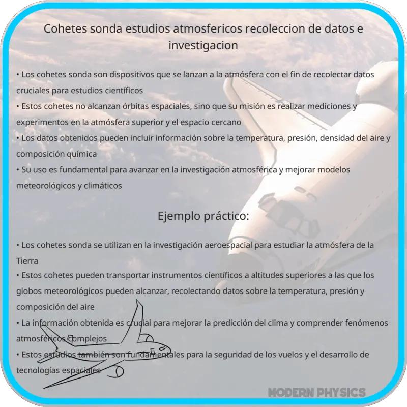 Cohetes Sonda | Estudios Atmosféricos, Recolección de Datos e Investigación