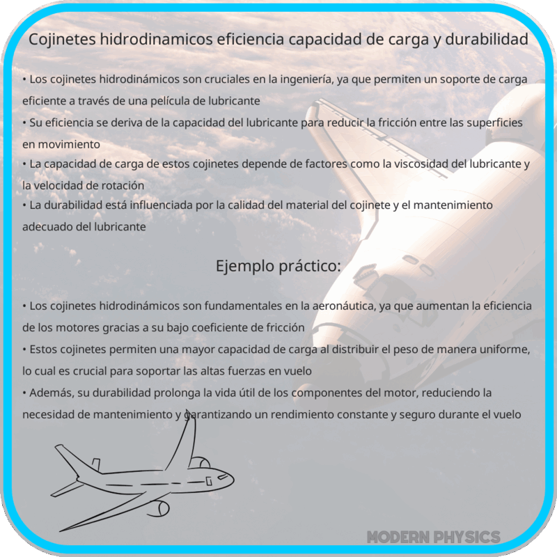 Cojinetes Hidrodinámicos | Eficiencia, Capacidad de Carga y Durabilidad