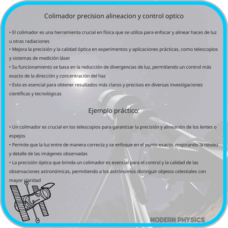 Colimador | Precisión, Alineación y Control Óptico