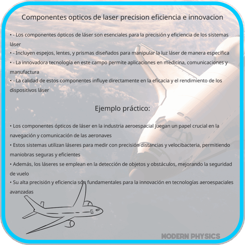 Componentes Ópticos de Láser | Precisión, Eficiencia e Innovación